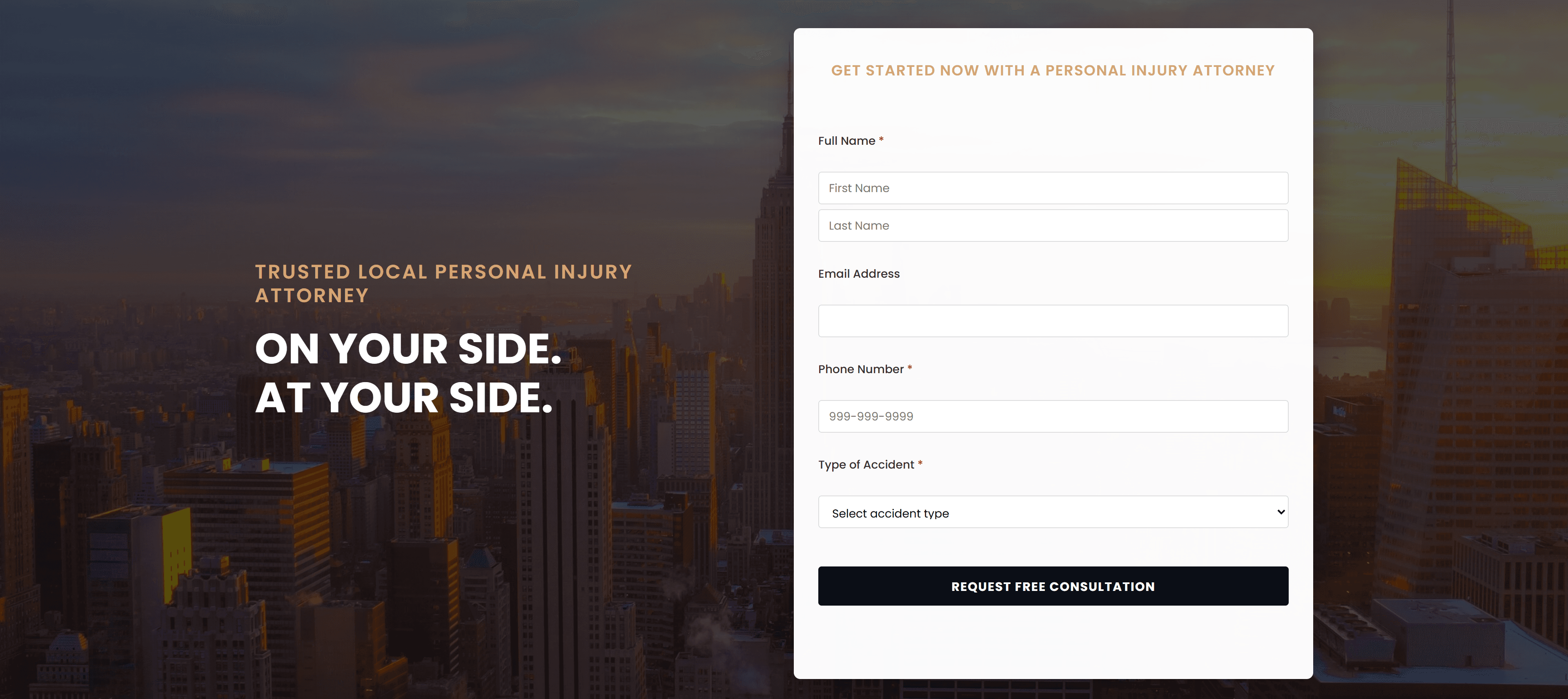 ESQ Laws — Personal Injury Landing Page