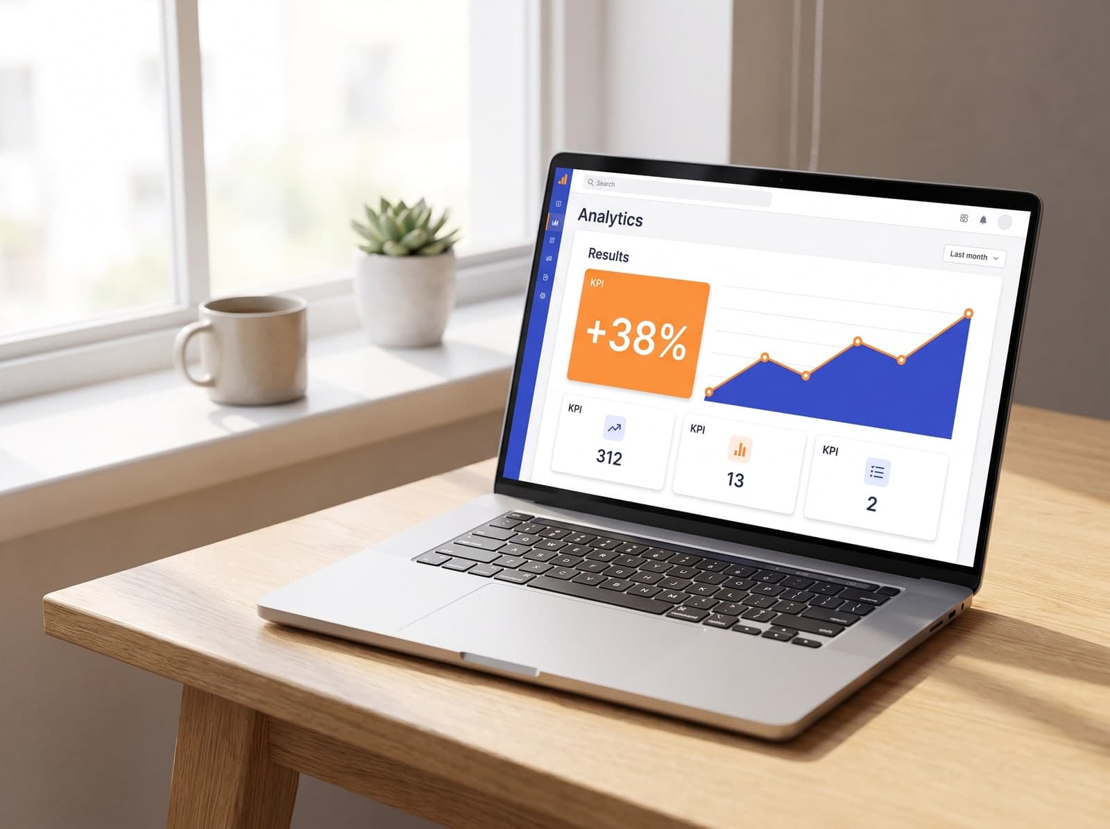 Google Ads performance report showing an upward results trend